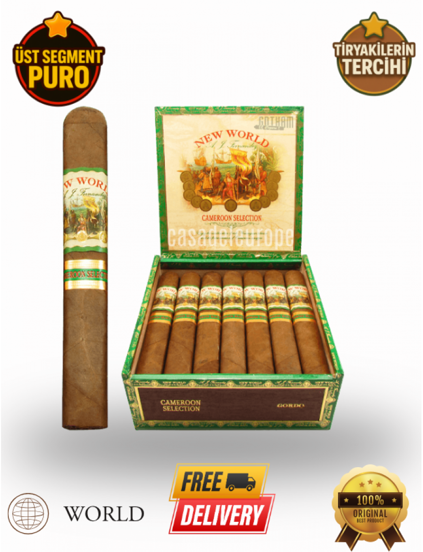 New World Cameroon Double Robusto 5"1/2 * 54